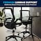 Flash Furniture Mesh Drafting Chair, Padded Arms, Black Mesh/Black Frame BL-LB-8801X-D-BLK-GG - alternate 5